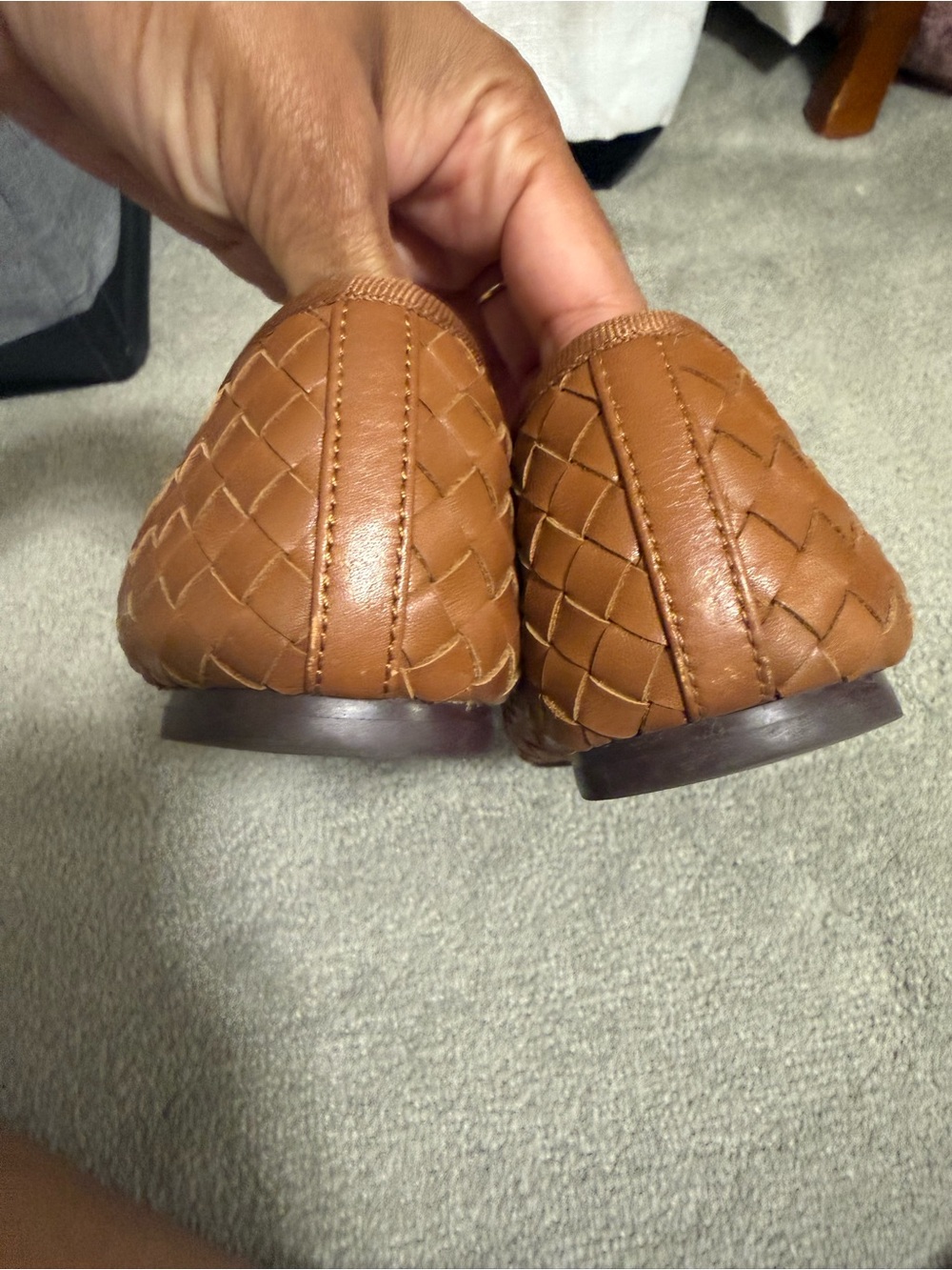 Madewell Woven Leather Ballet Flats in Tan - Picture 3 of 5